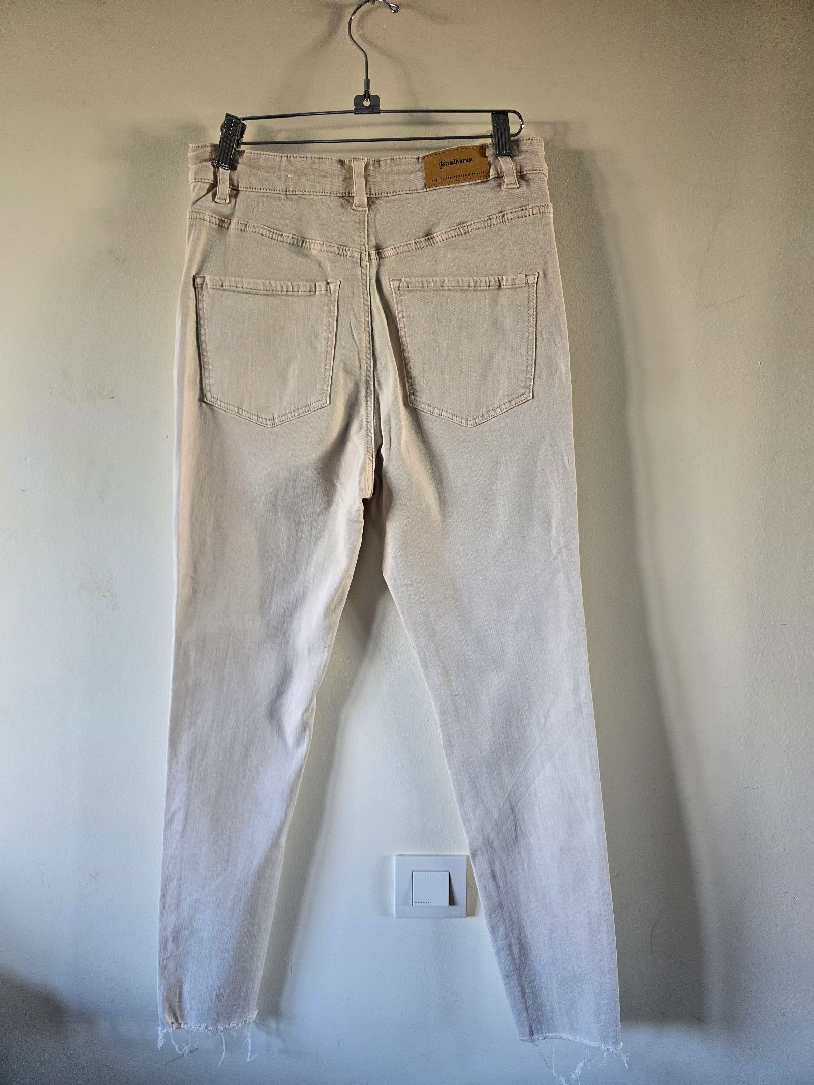 Beige denim pants by Stradivarius - size XL – photo 2